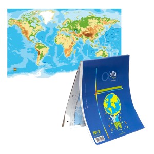 ALFA MAPAS N°3 x 40u FISICO POLITICO PLANISFERIO